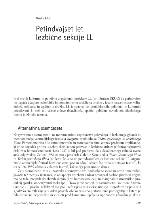 25 Years of the Lesbian Section LL