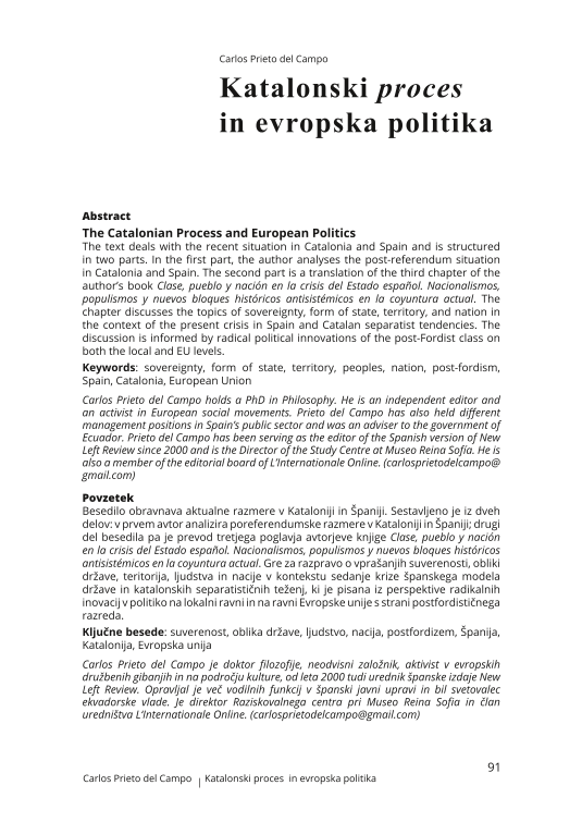 Katalonski proces in evropska politika